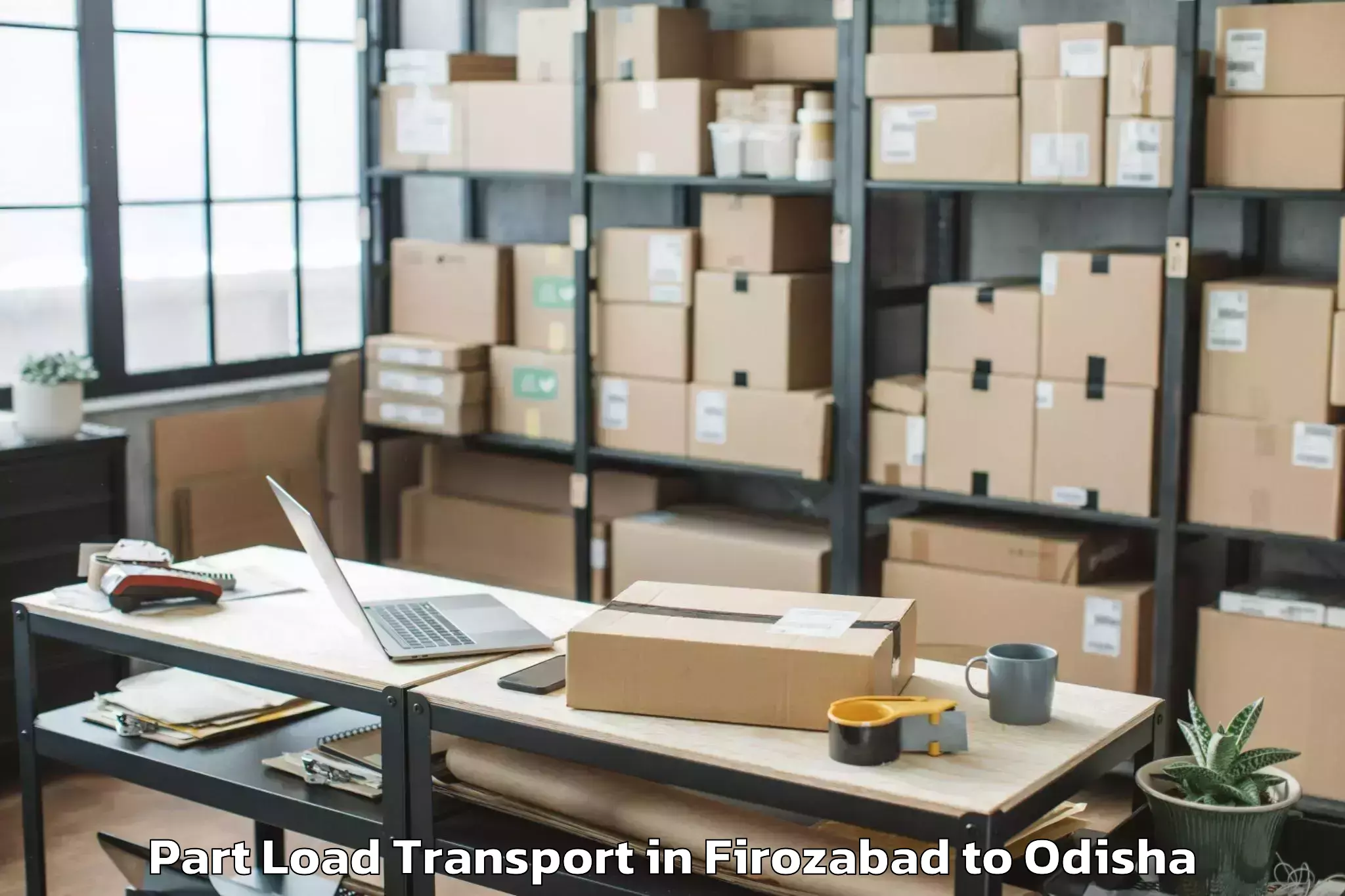 Easy Firozabad to Udala Part Load Transport Booking